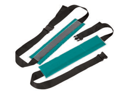 Gel patient restrain straps